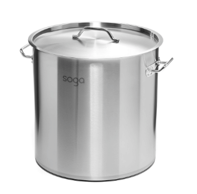 SOGA Stock Pot 50L Top Grade Thick Stainless Steel Stockpot 18/10