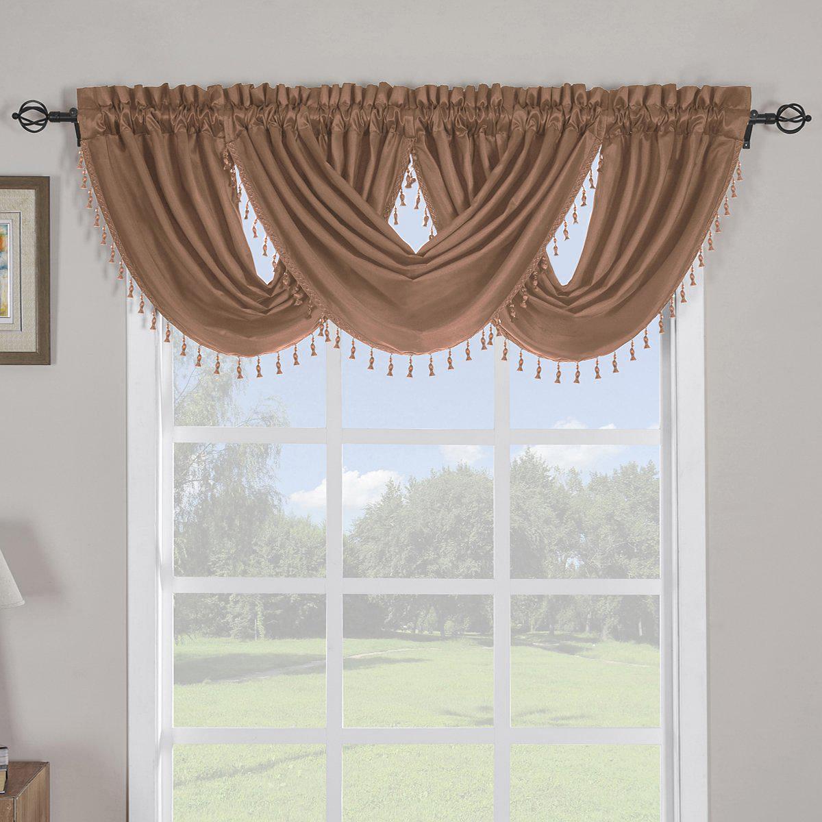 Soho Waterfall Window Valance 57”wx 37”L (Single)