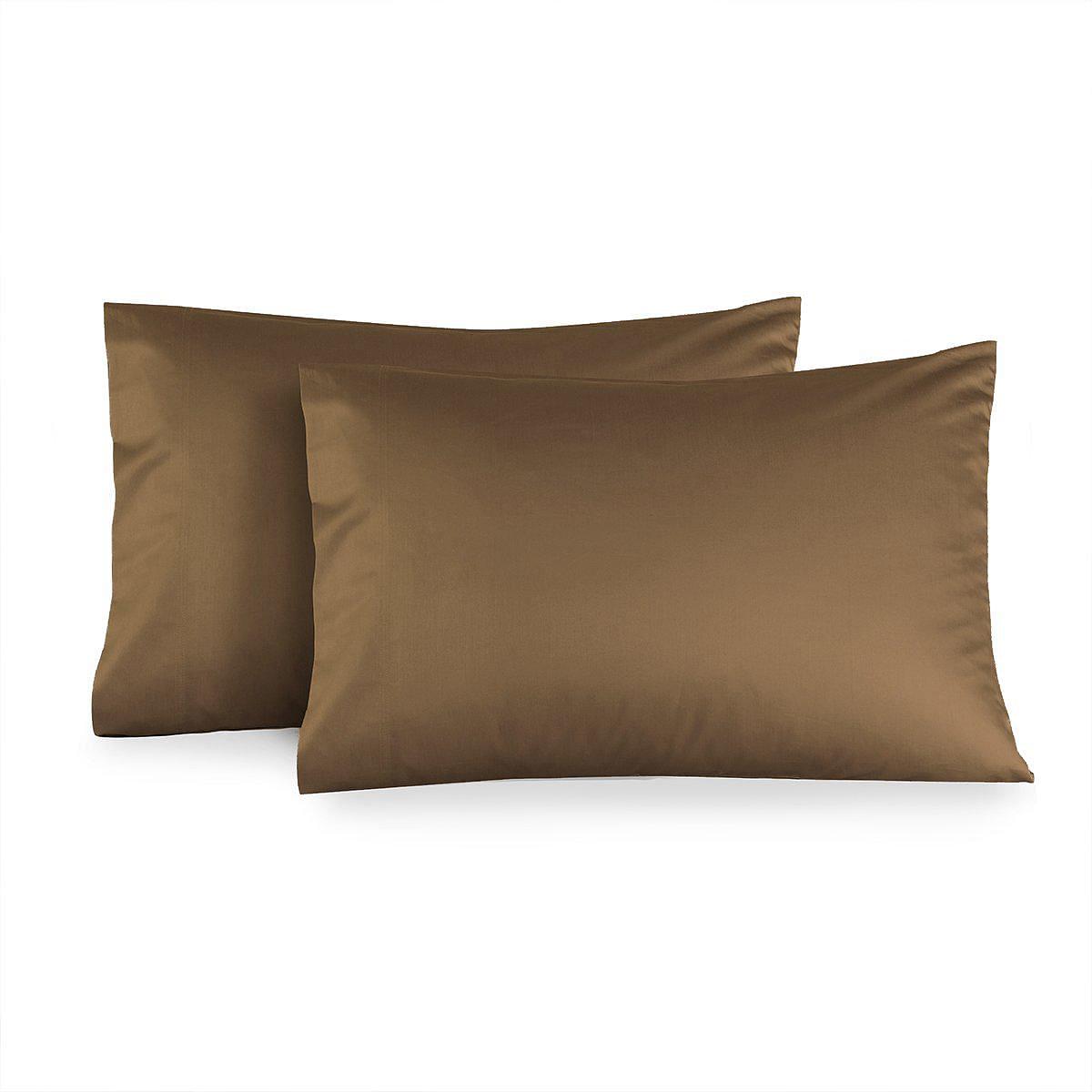 Solid Cotton Sateen 300 Thread Count Pillowcases (Pair)