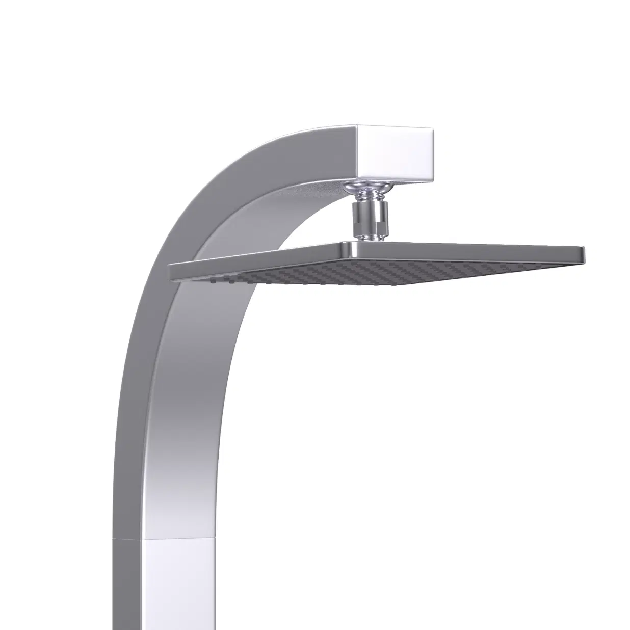 Splash 8-in Rain Showerhead Shower System with 2-Body Jets and Handshower Silver
