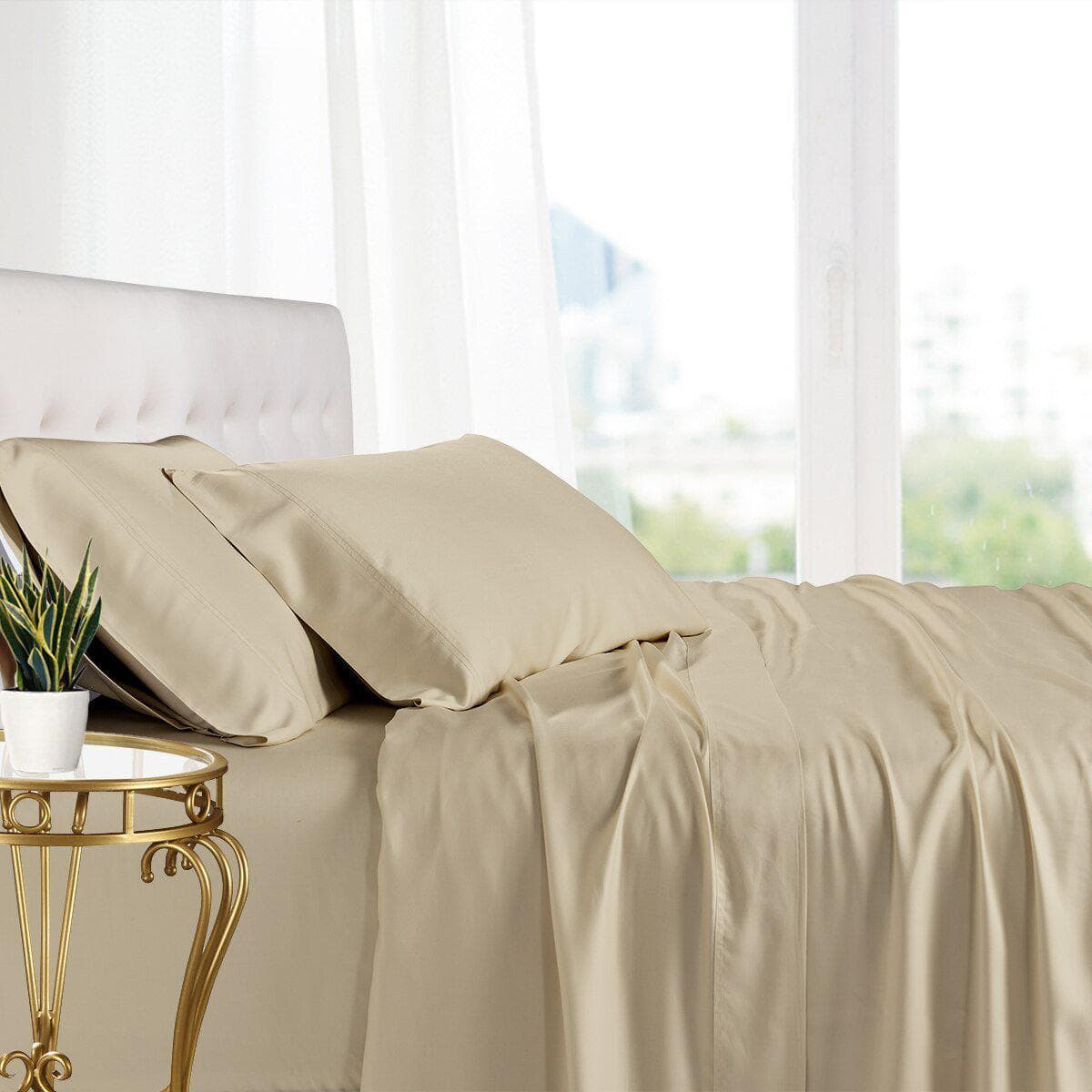Split California King Sheets - Cooling 100% Bamboo Viscose