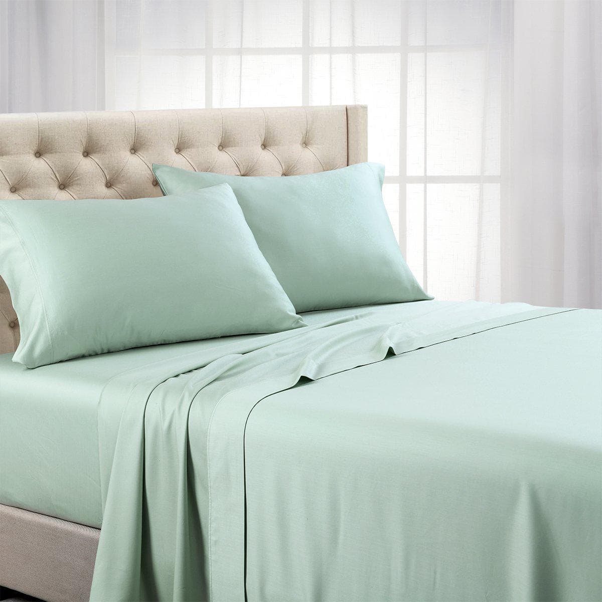 Split King Adjustable Sheet Set - Eucalyptus Tencel Lyocell  600 Thread Count