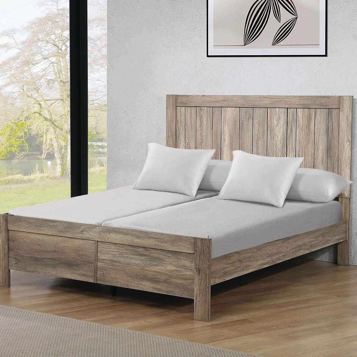 Split King Adjustable Sheet Set - Flannel Heavyweight