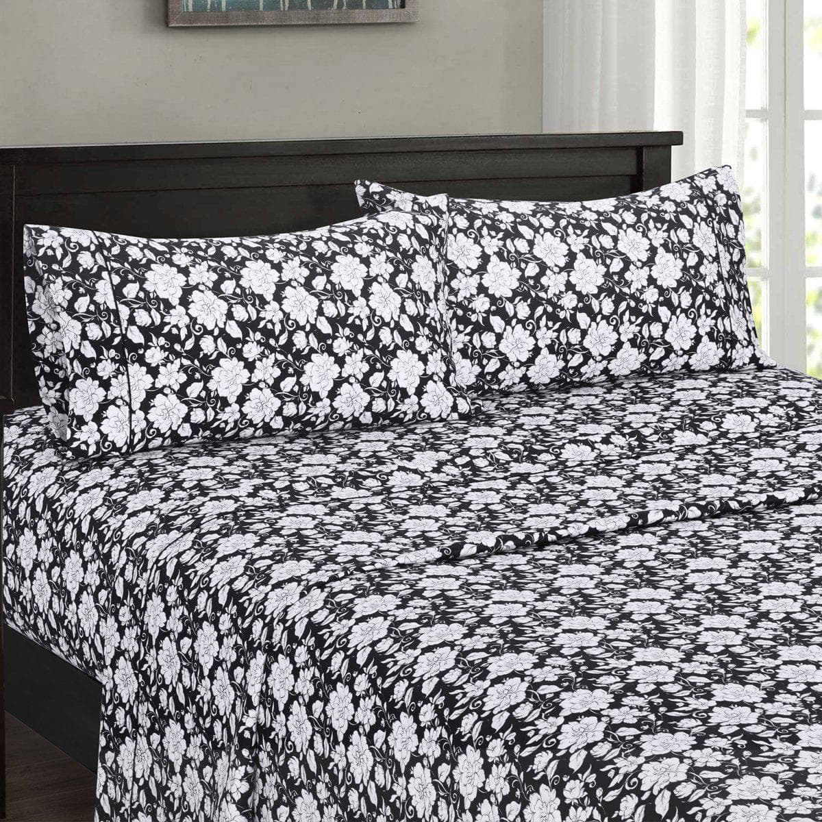 Split King Sheet Set - Printed 300 Thread Count