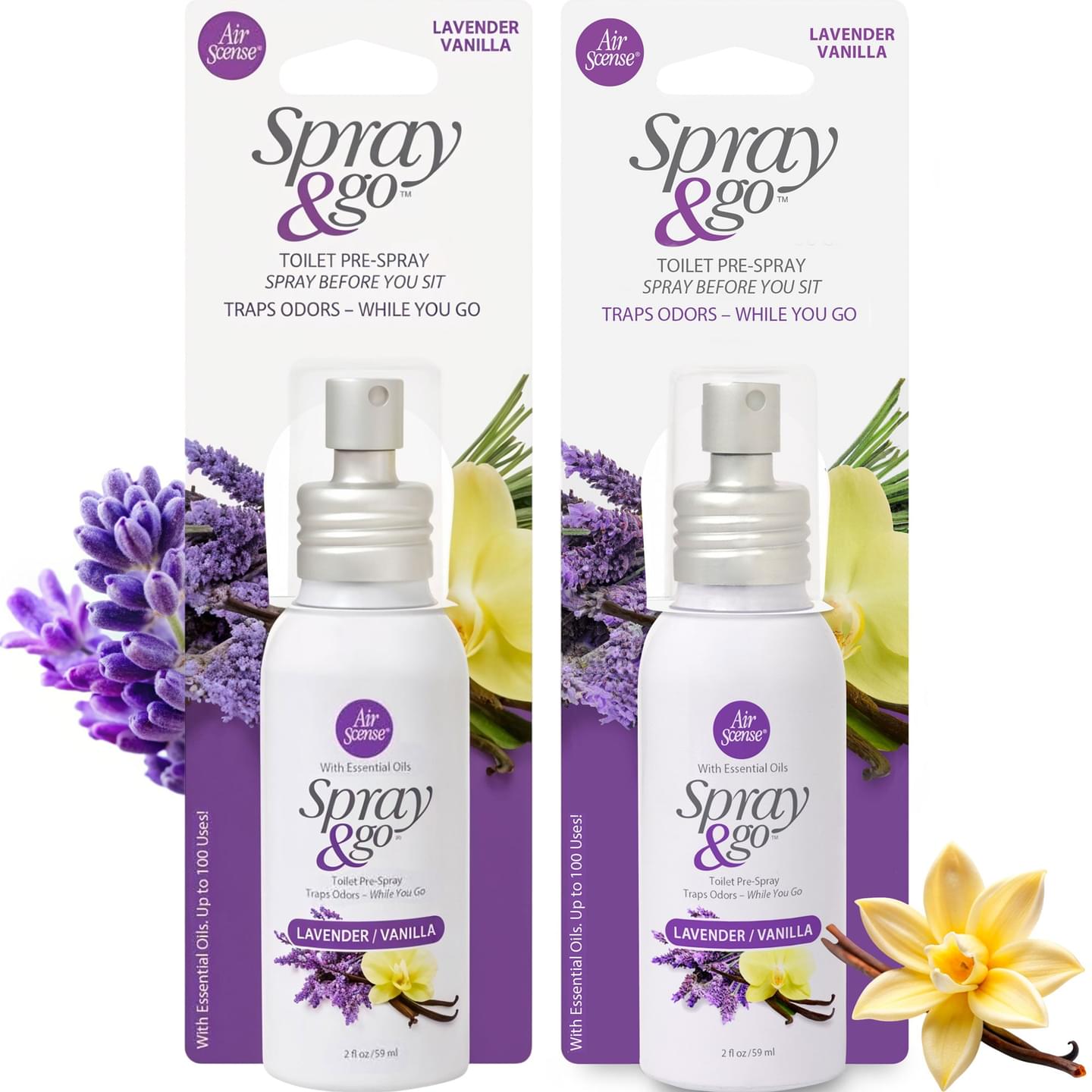 Spray & Go Lavender Vanilla 2-Pack