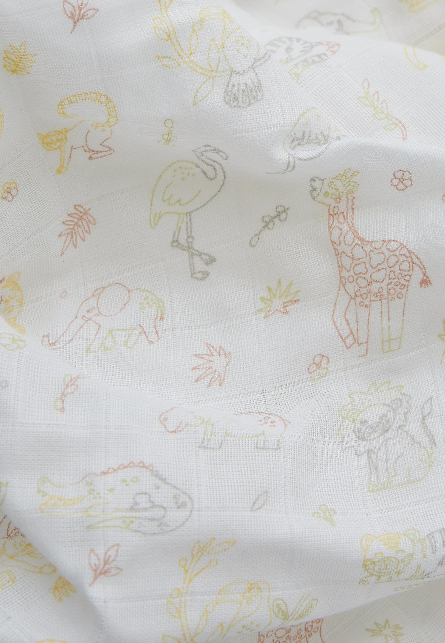 Stellou & Friends 100% Muslin Cotton Cloths, Pack of 3 for Baby Girls and Boys