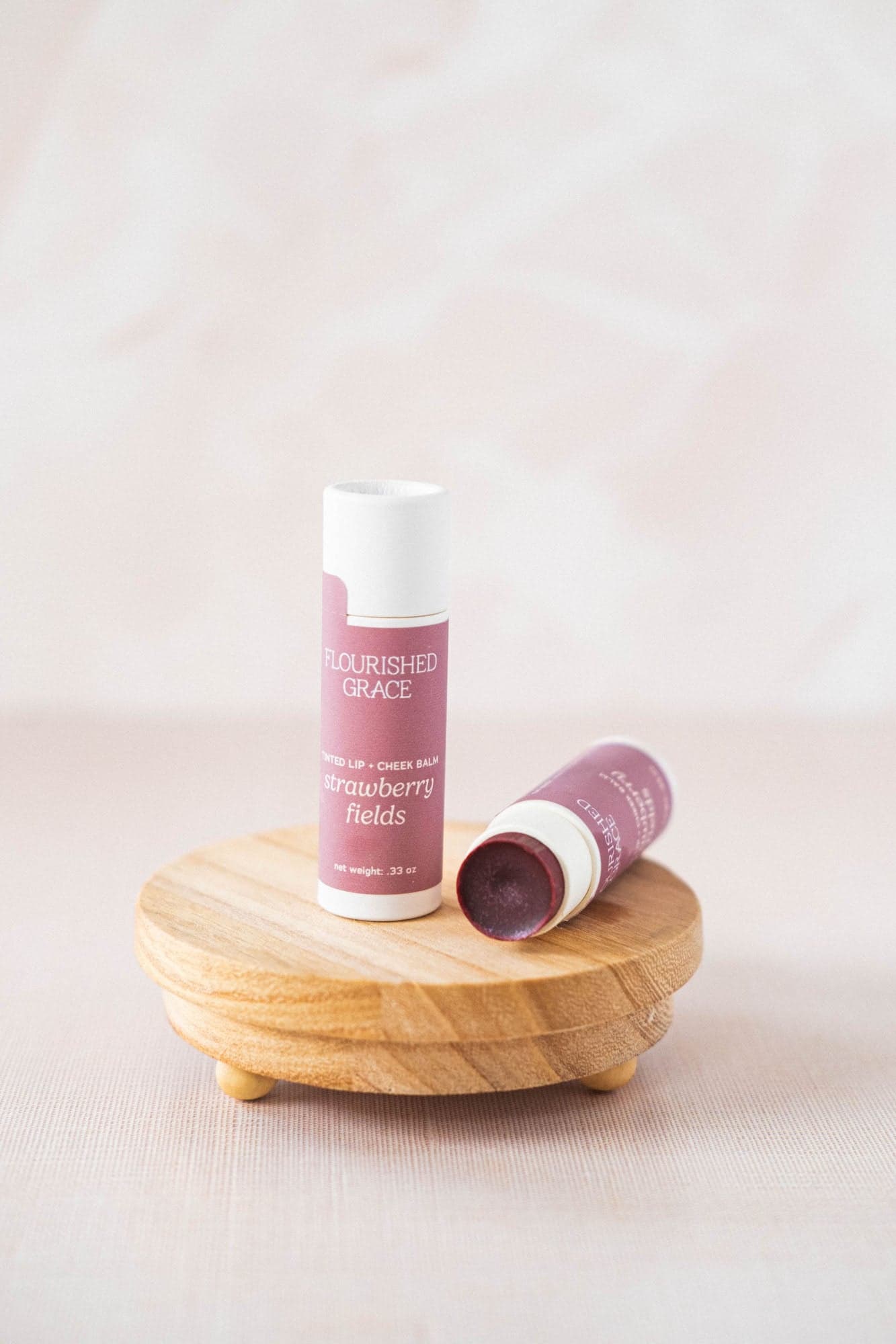 Strawberry Fields Lip & Cheek Tint - .3 oz Botanical Tint