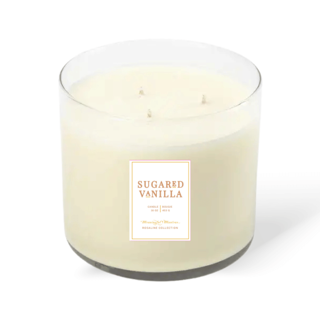 Sweet Sugared Vanilla Natural Candle 16oz 3-Wick