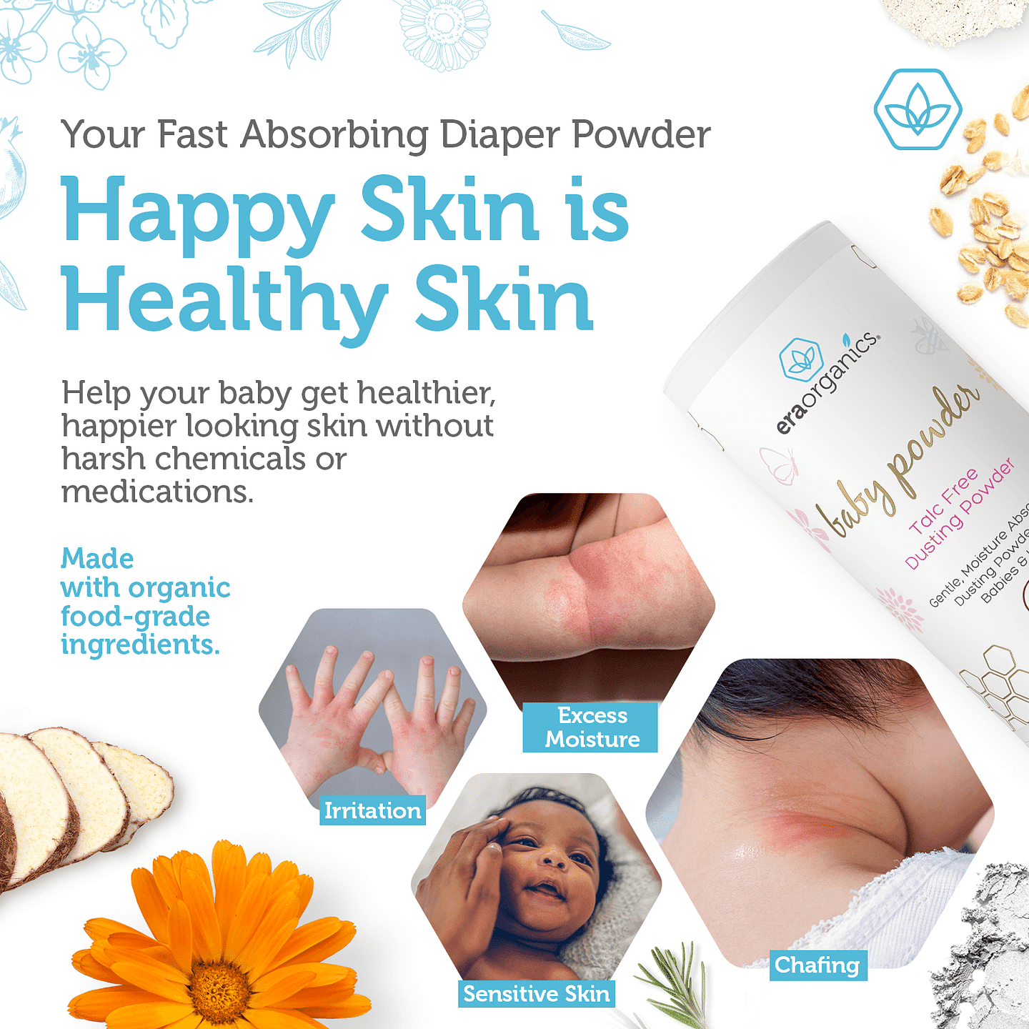 Talc Free Baby Powder
