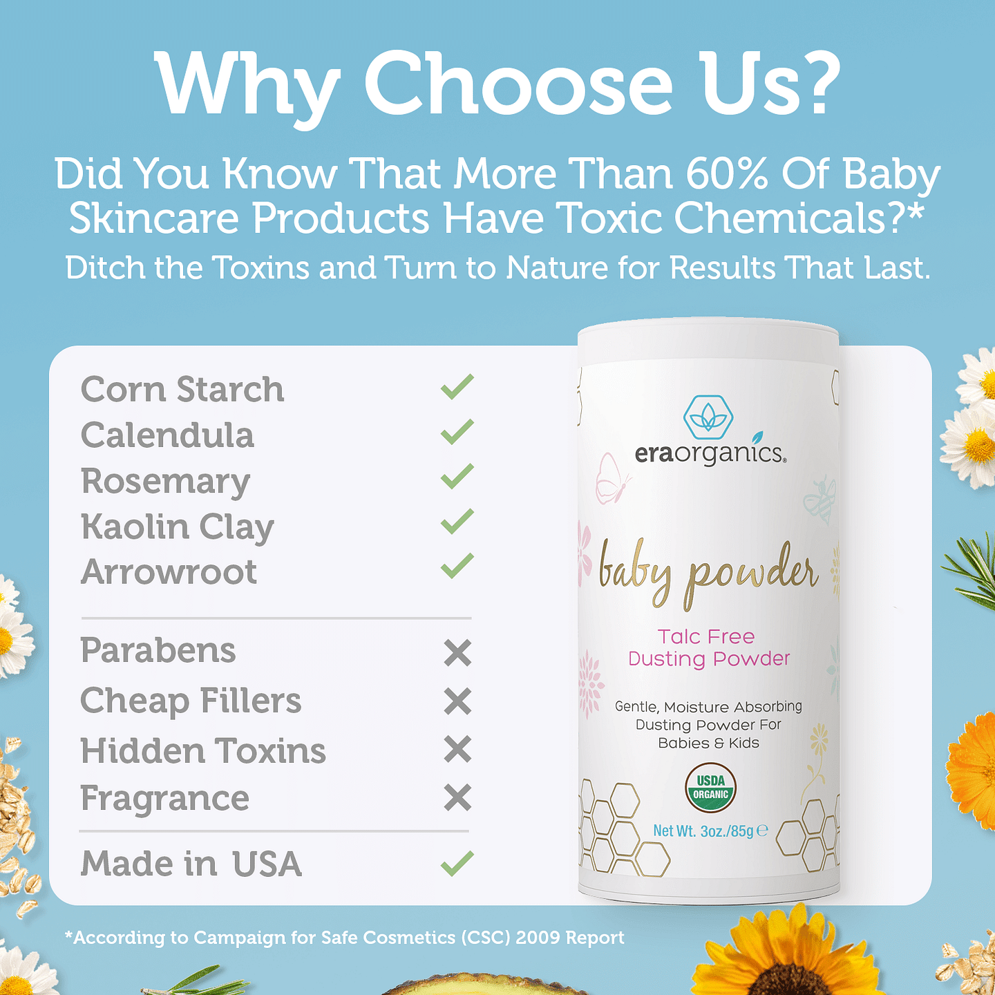 Talc Free Baby Powder