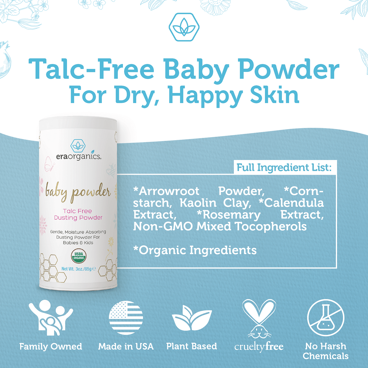 Talc Free Baby Powder
