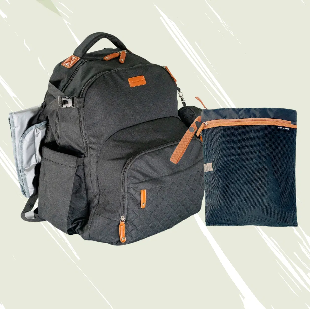 The Day Trip Baby Bundle - Day Trip Diaper Bag & Day Trip Wet/Dry Travel Bag - Premium On-the-Go Baby Gear Duo