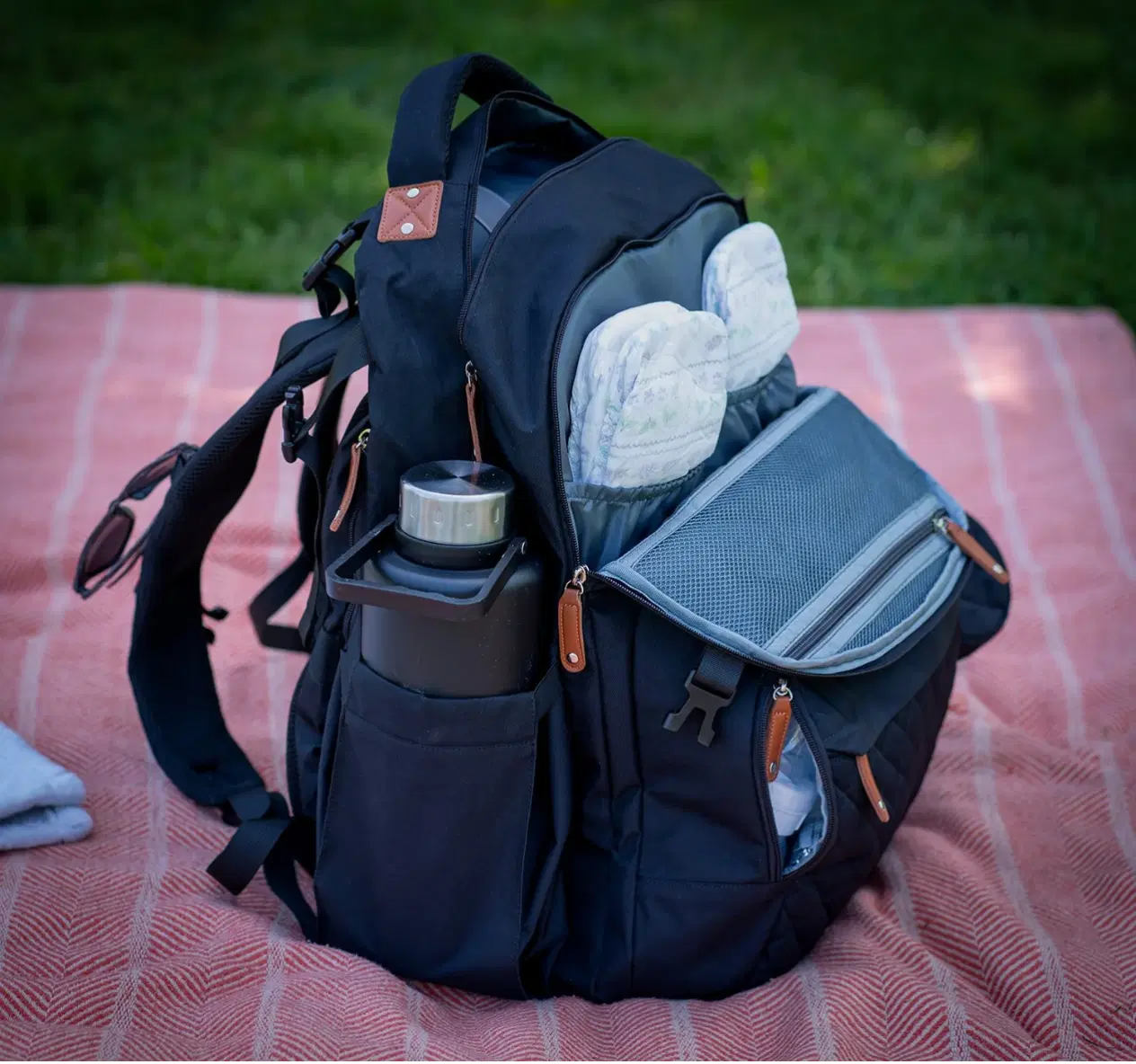 The Day Trip Diaper Bag  - Travel-Ready Baby Yoyito Backpack with Smart Organization & Cooler Compartment