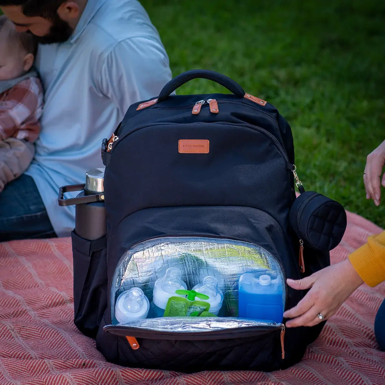 The Day Trip Diaper Bag  - Travel-Ready Baby Yoyito Backpack with Smart Organization & Cooler Compartment