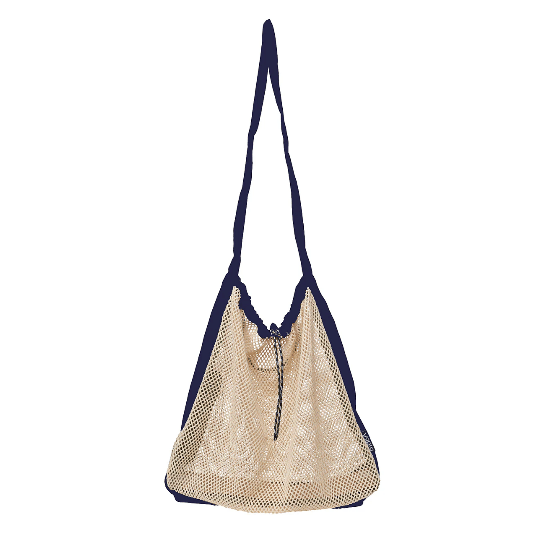 THE NET.ZERO // NAVY - Sustainable Recycled Mesh Tote Bag, Lightweight Crossbody Design with Techniluxe™ Fabric & Everyday Carry Functionality