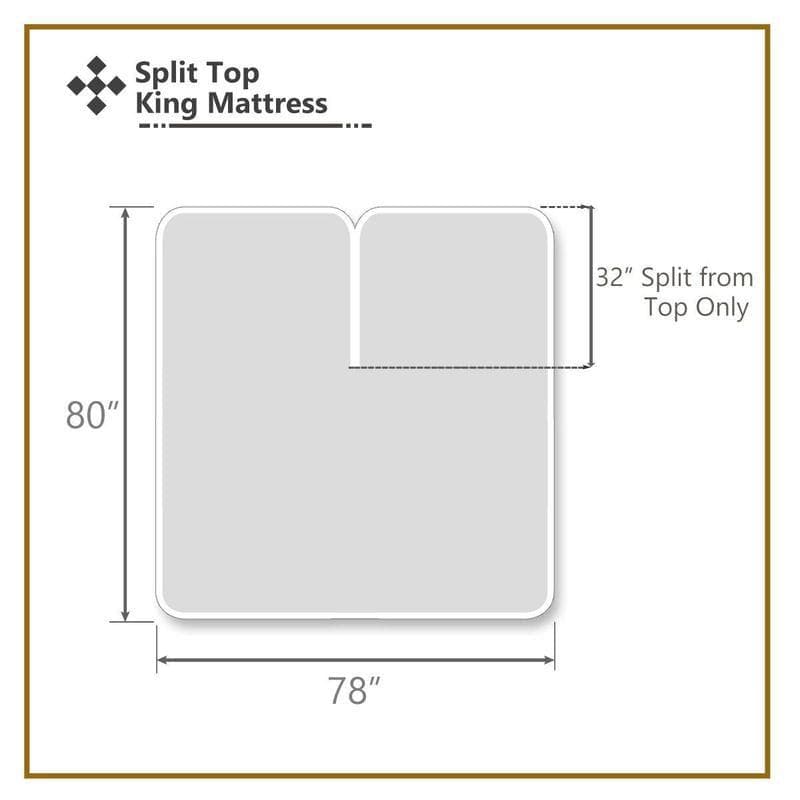 Top Split Flex King Fitted Sheet Only - 100% Bamboo Viscose Twill 260