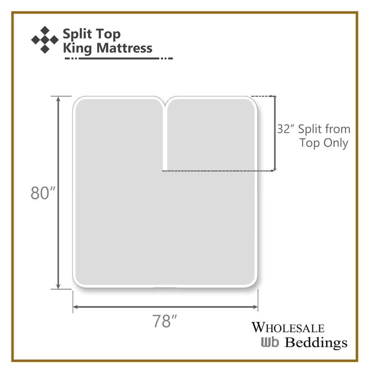 Top Split Flex King Fitted Sheet Only - Solid 340 Thread Count