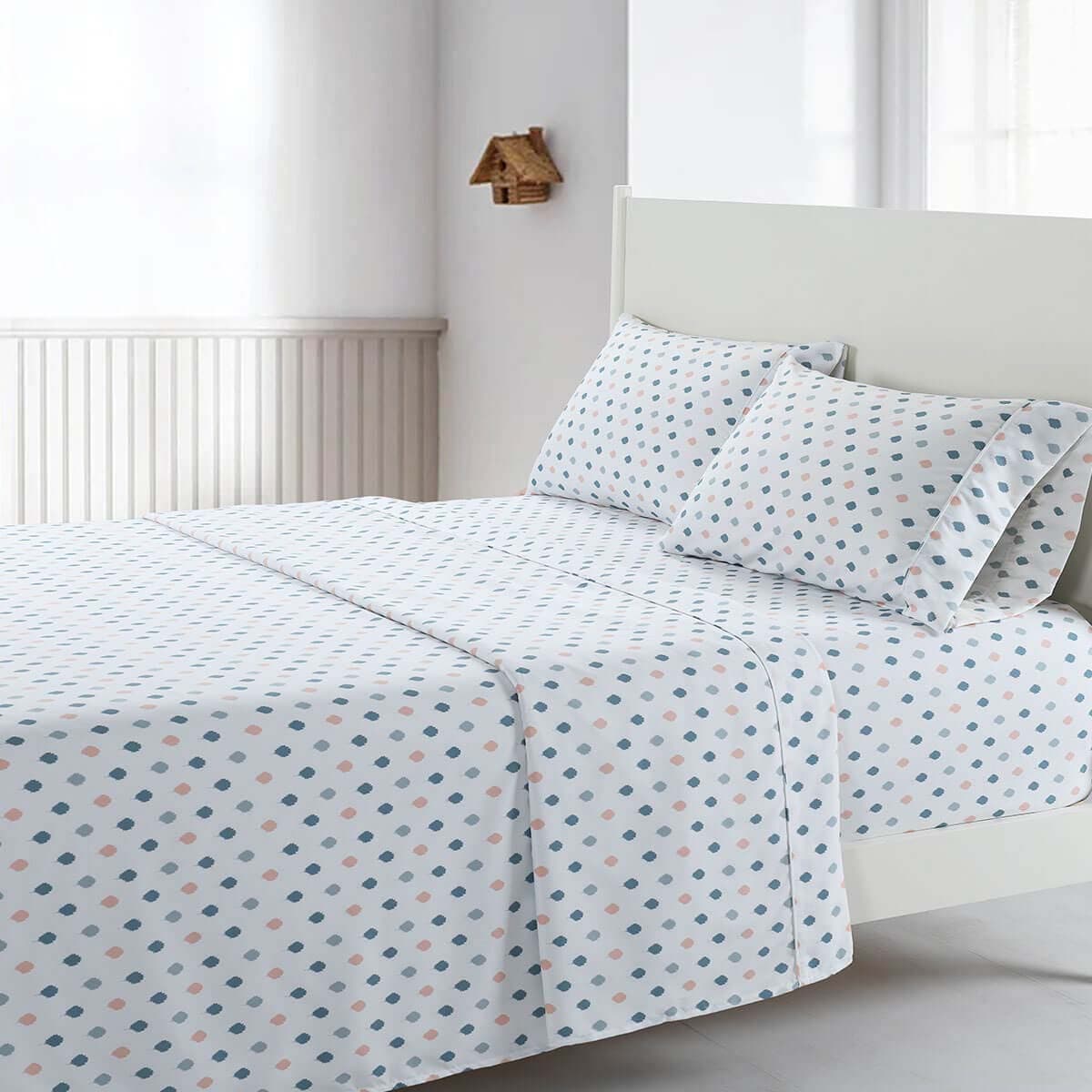 Top Split King Heavyweight Microfiber Sheet Set (4 Patterns)