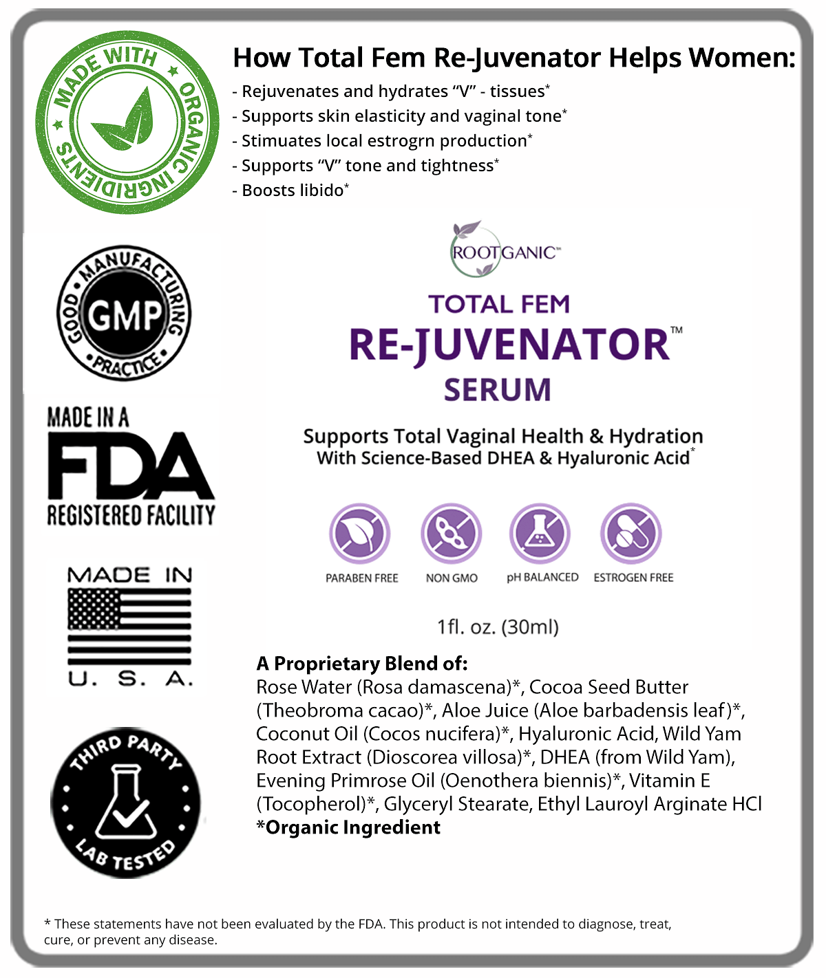 Total Fem Re-Juvenator Serum