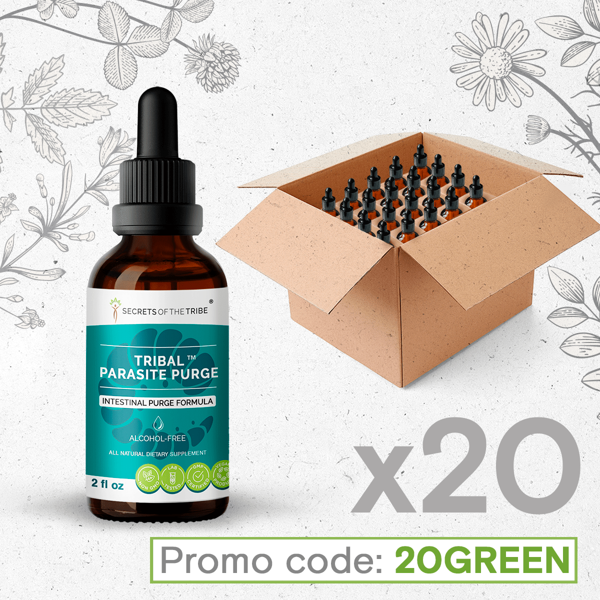 Tribal Parasite Purge. Intestinal Purge Formula image