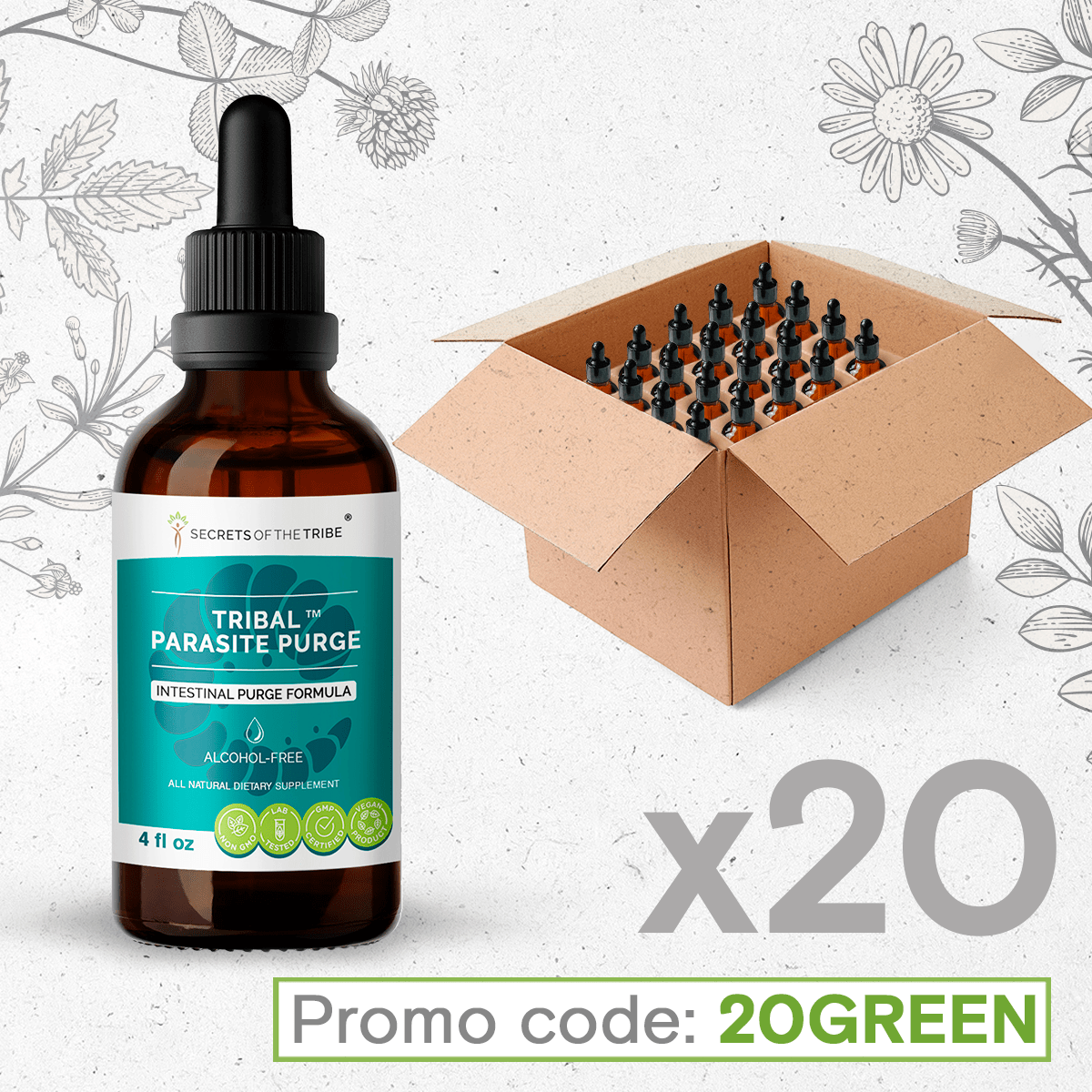 Tribal Parasite Purge. Intestinal Purge Formula image