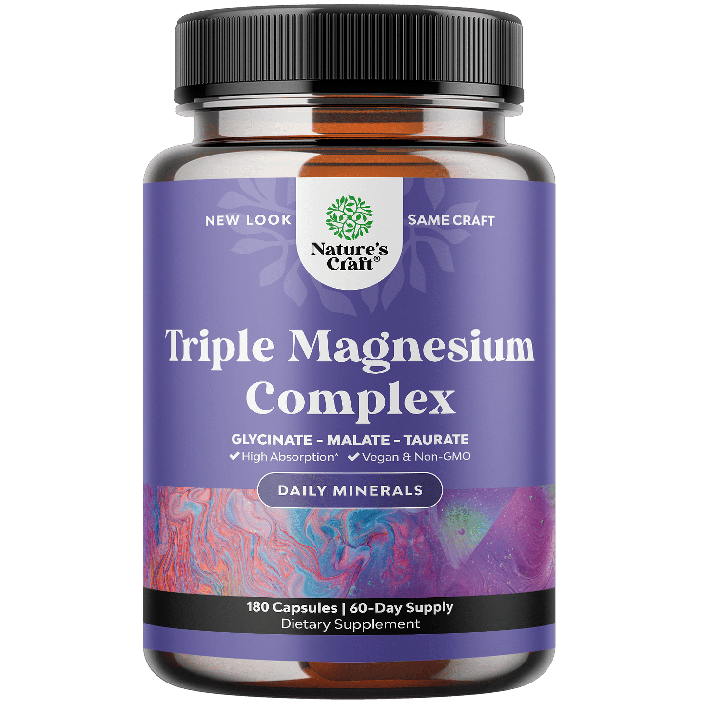 Triple Magnesium Complex 400mg per serving - 180 Capsules