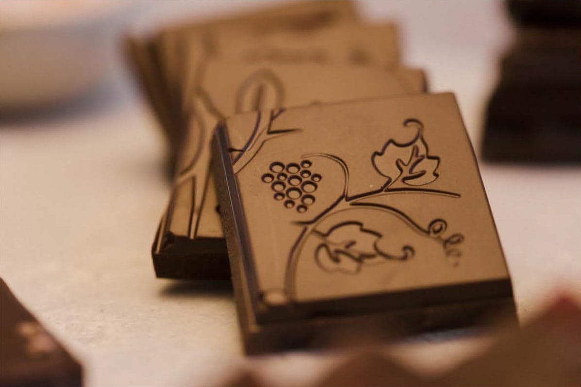 True Dark Dark Chocolate Bar - 65% Cocoa Premium Dark Chocolate with WellVine Chardonnay Marc, Smooth Rich Flavor Gourmet Chocolate Bar