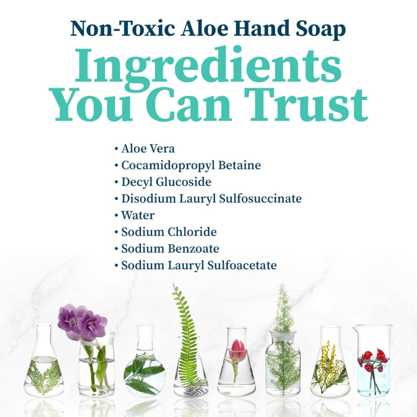 Truly Free Aloe Unscented Hand Soap - 10x Concentrated Aloe Vera, Non-Drying Gentle Cleanser - Bathroom Hand Soap - 1 Empty Bottle with Foaming Dispenser Pump + 2 Moisturizing Hand Soap Refill Pouches Unscented Starter Kit (Bottle + 2 Refills)