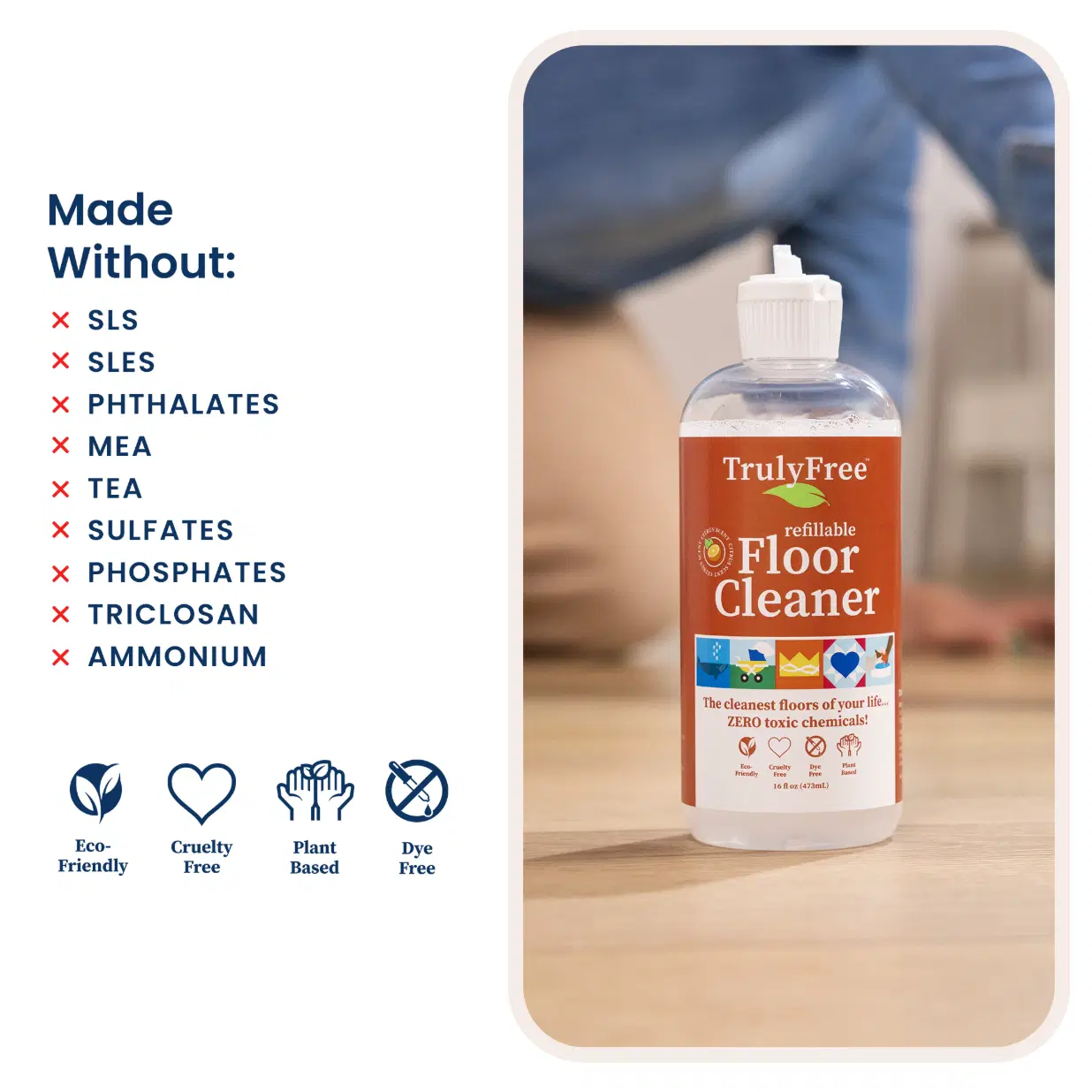 Truly Free Home Non-Toxic Floor Cleaner