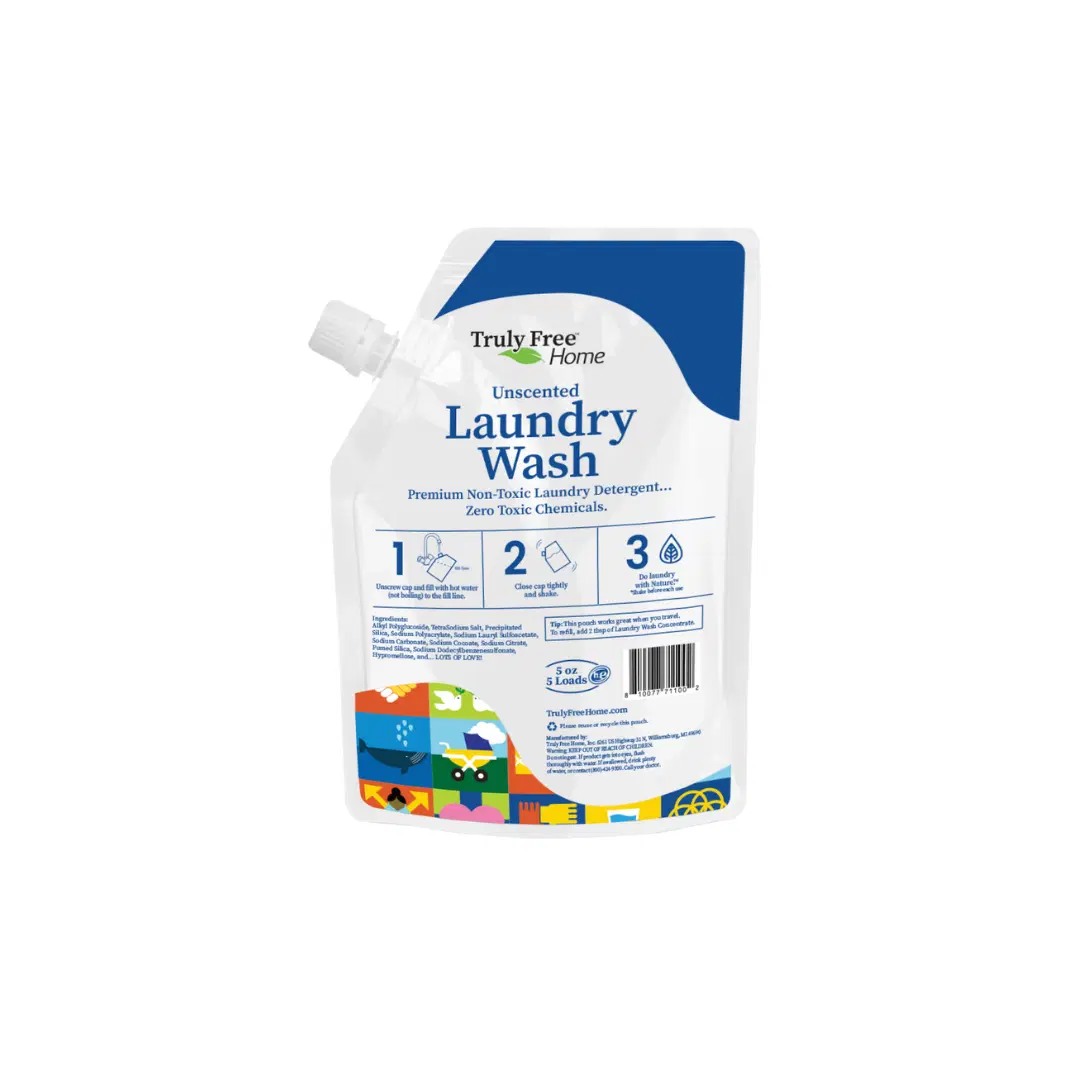 Truly Free Home's Laundry Wash - Unscented - 5 Load Sample