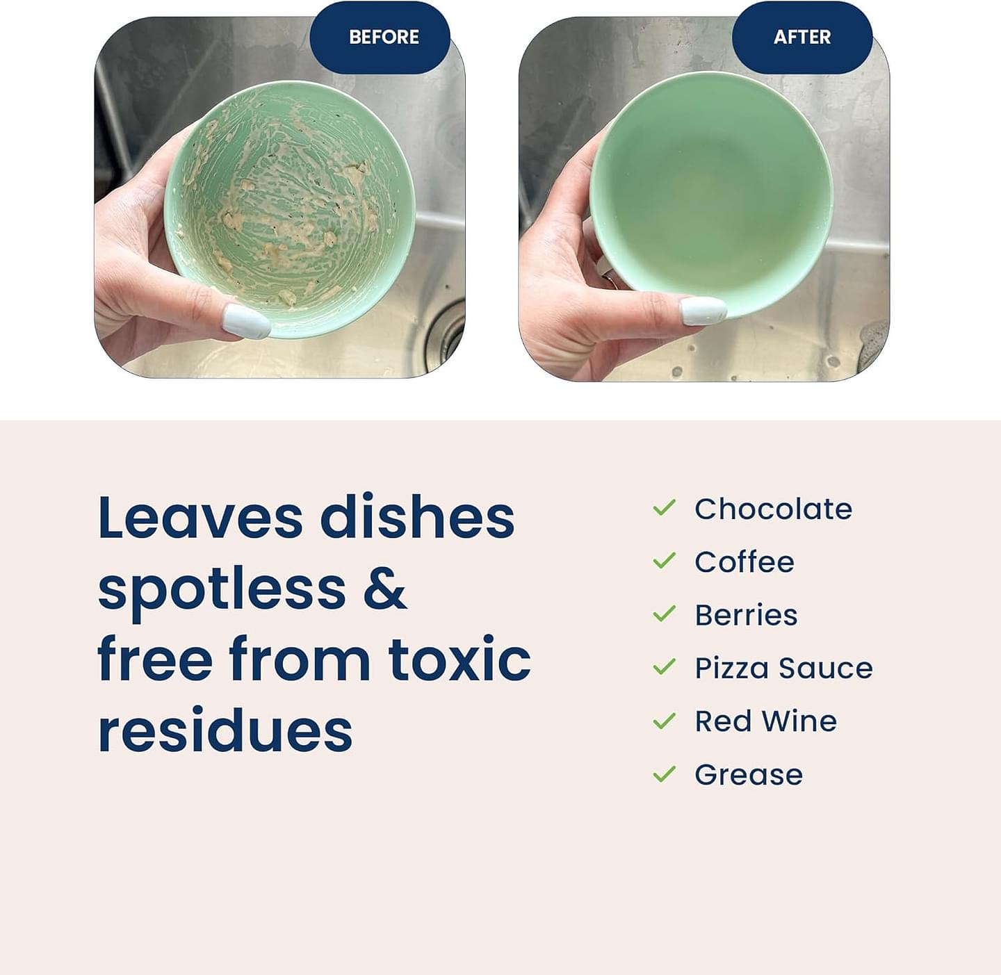 Truly Free Natural Dishwasher Booster & Rinse Aid - Non-Toxic Dishwashing Aid Formula, Removes Residue & Tough Dish Stains, Water Spot Remover - Includes: 1 Reusable Empty 12 oz Bottle & 1 Refill