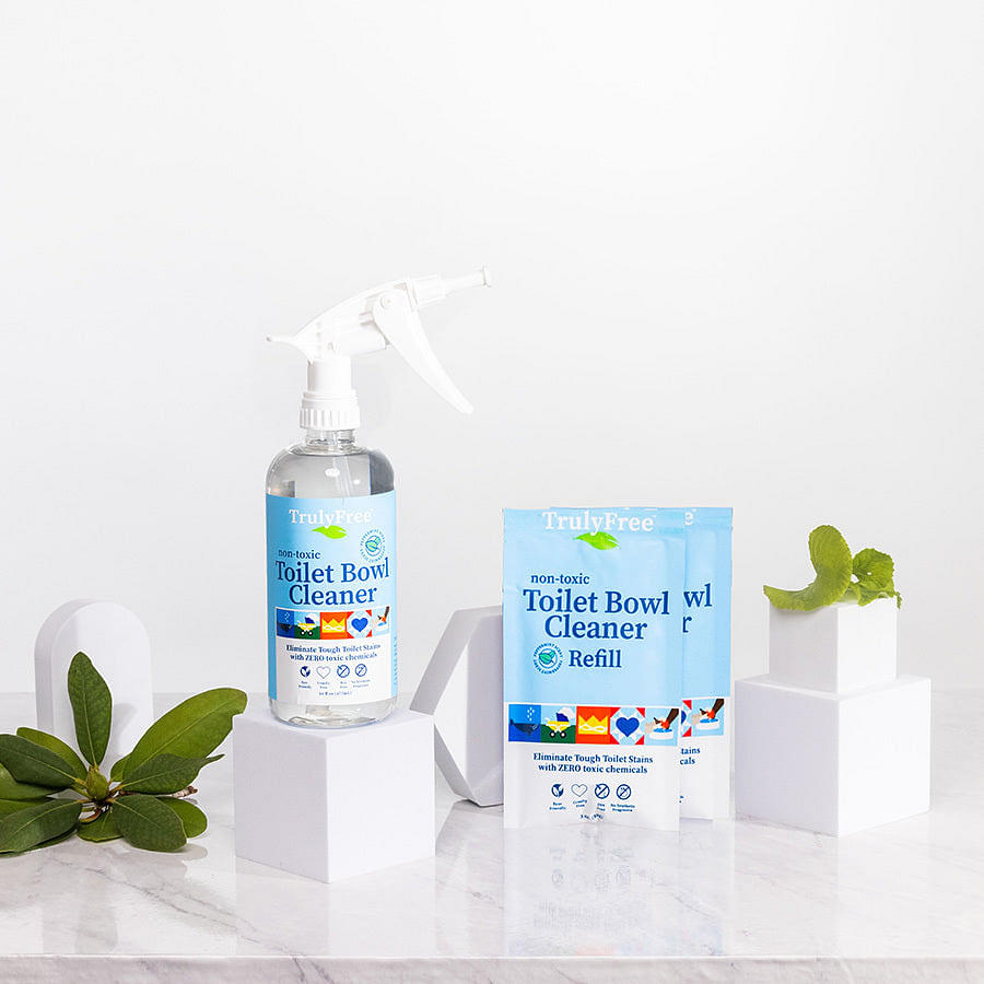 Truly Free Non-Toxic Foaming Bathroom Cleaner Starter Kit