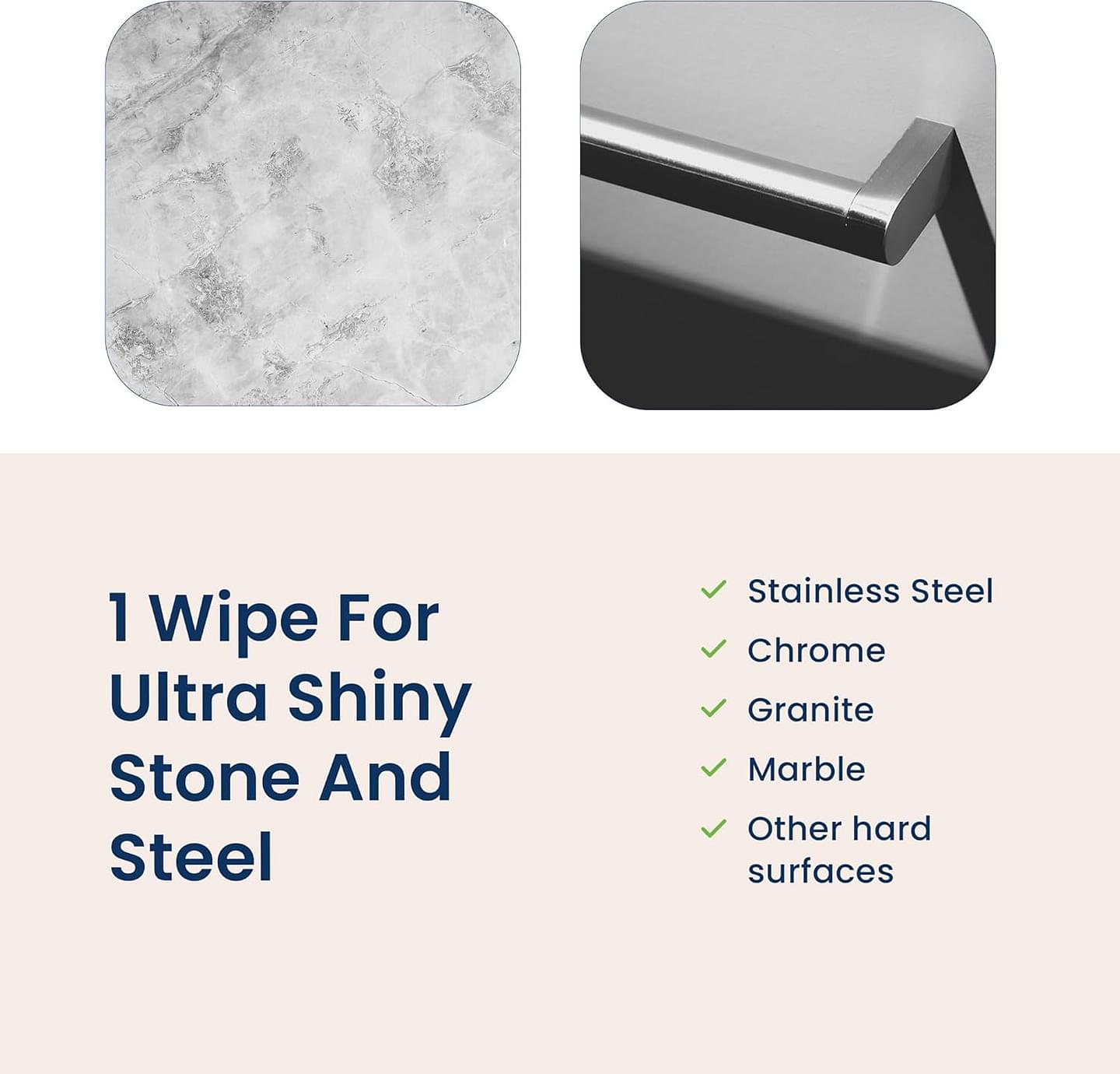 Truly Free Stone & Steel Cleansing Polish Starter Kit - Quartz, Marble, Granite, Stone Countertop, Oven, Stainless Steel Cleaner - 16oz Spray Bottle, 2 Refills (4oz) No Harmful Ingredients