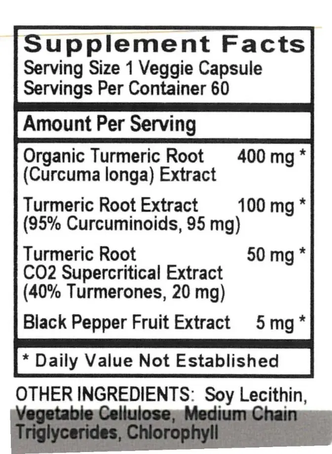 Turmeric | 60 Count | High‑Potency Curcumin for Joint Relief & Antioxidant Health | Enhanced Absorption, Inflammation & Mobility Support