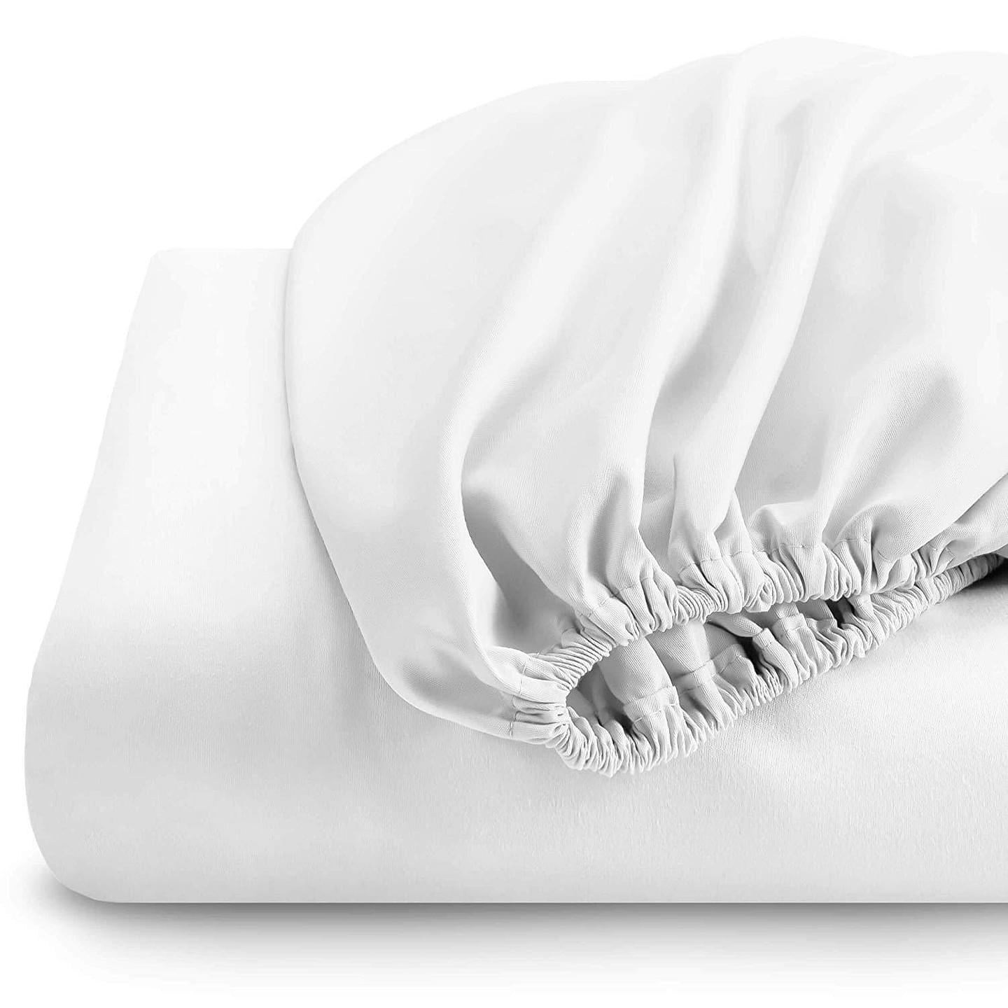 Twin XL Fitted Sheet Only - Cotton 340 Thread Count - 16” Deep Pocket