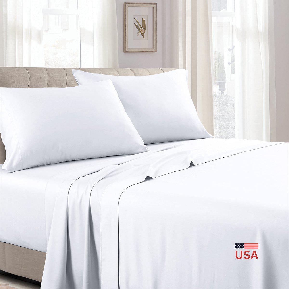 Unattached 100% Cotton Sateen Waterbed Sheets - Made in USA