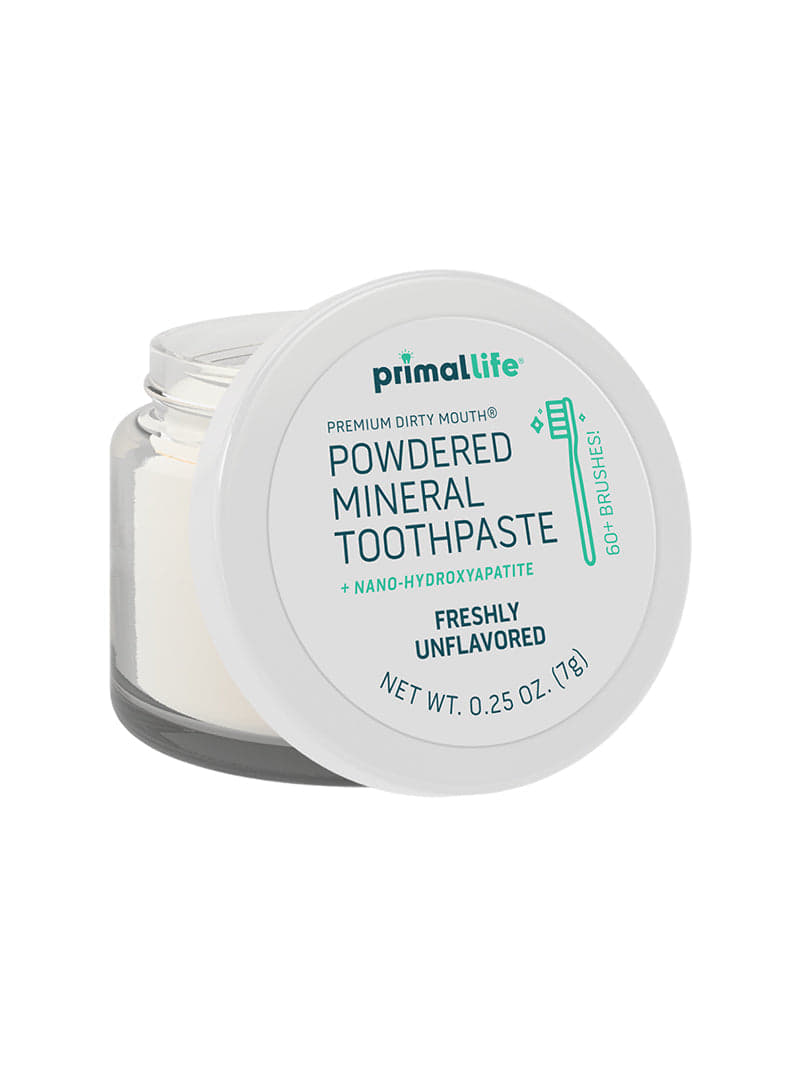 Unflavored Toothpowder /  Powdered Mineral Toothpaste - Subscription