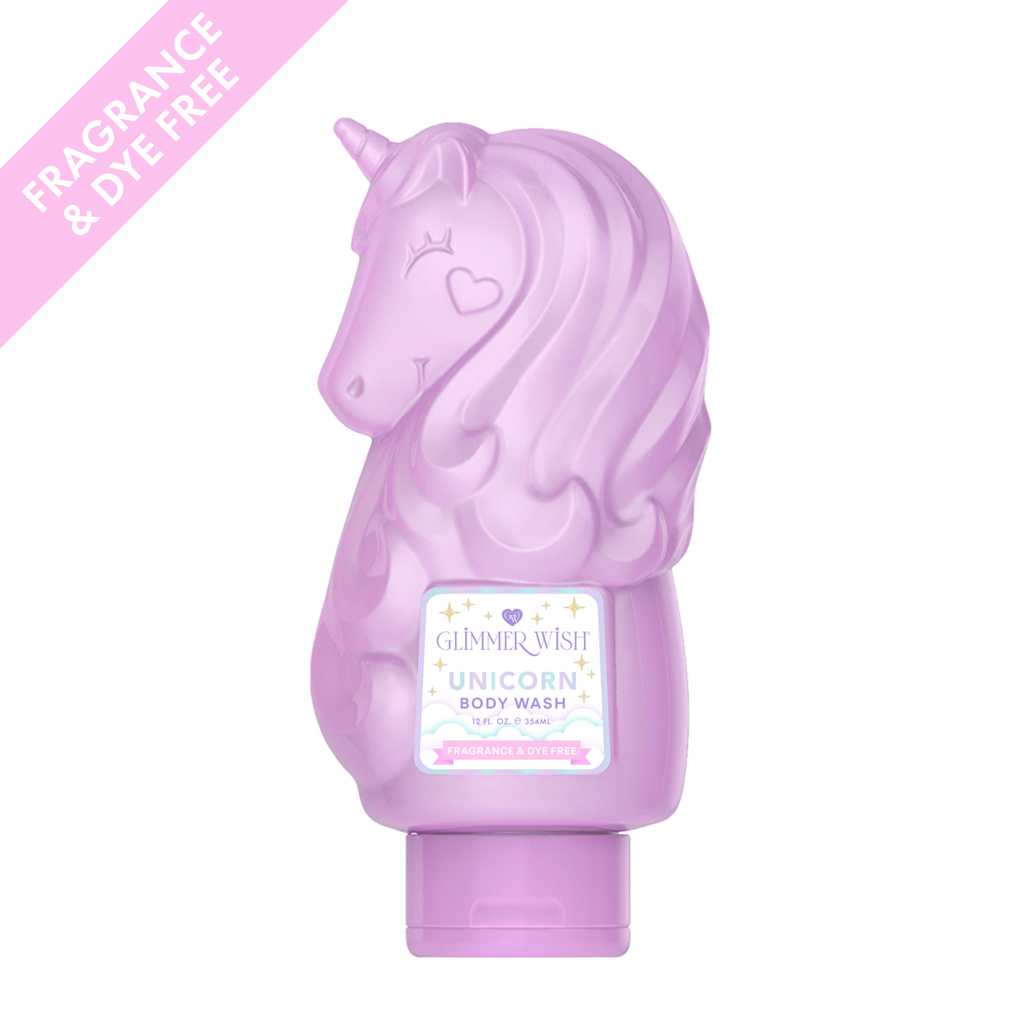 Unicorn Body Wash — Fragrance Free & Dye Free - Gentle Daily Body Cleanser with Hydrating Botanical Ingredients for Sensitive Skin
