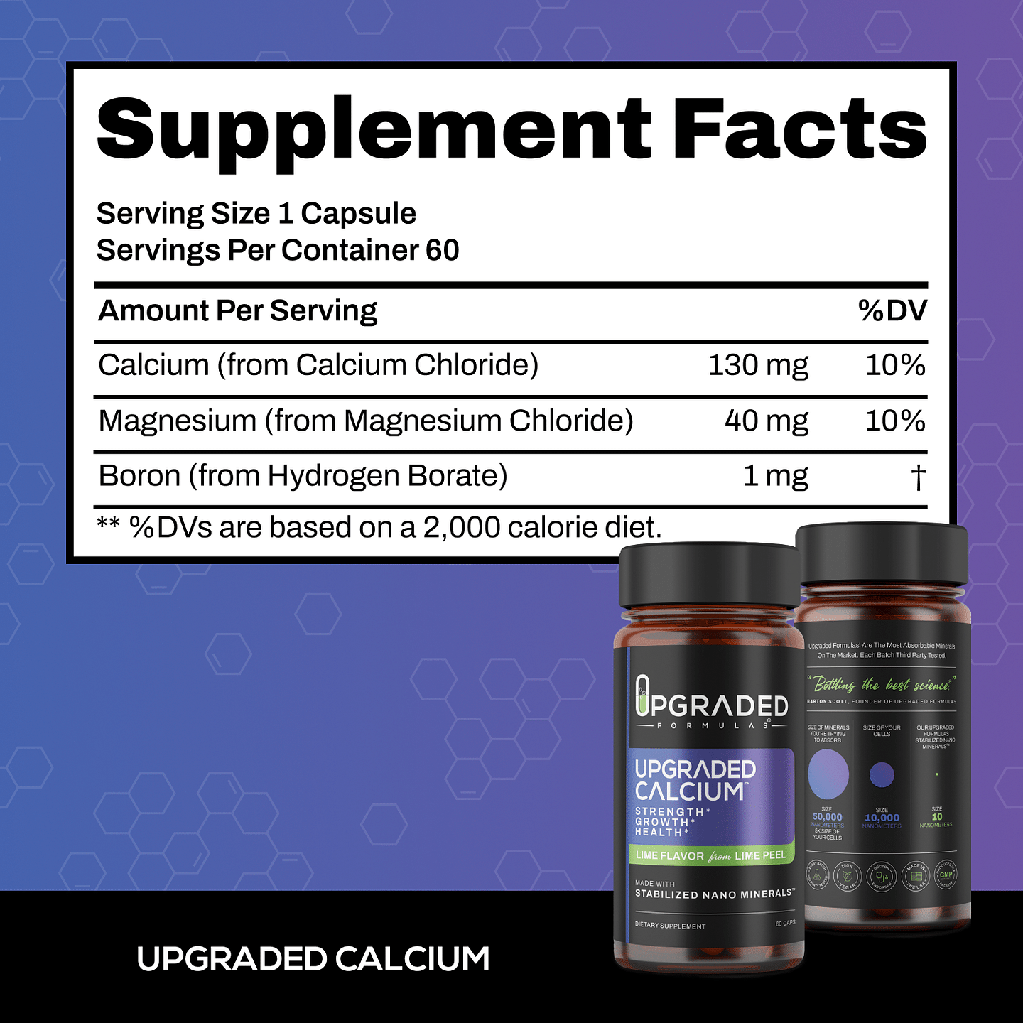 Upgraded Calcium 60 ct Capsules