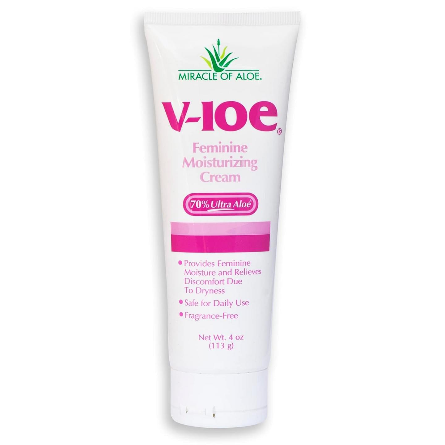 V-loe, 4 oz, Soothes & Hydrates Sensitive Vulva, Non-Estrogen, Non-Prescription Vaginal Comfort