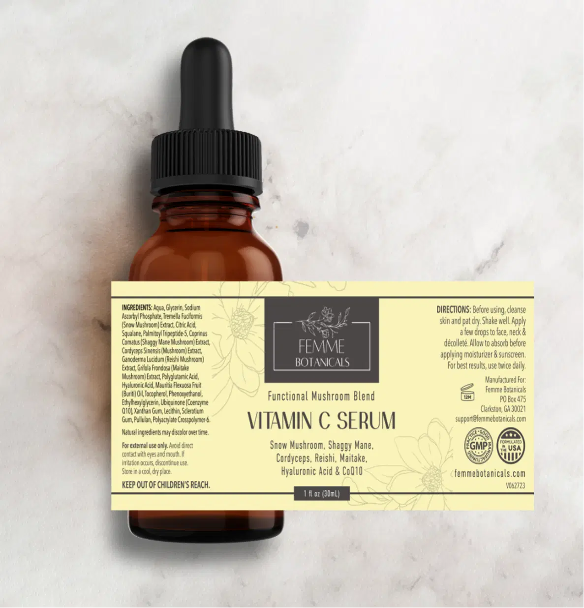 Vitamin C and Mushroom Serum