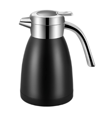 SOGA 1.2L Black Insulated Vacuum Flask 