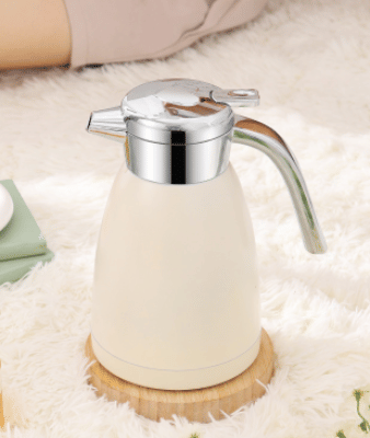 SOGA 1.2L White Insulated Vacuum Flask 