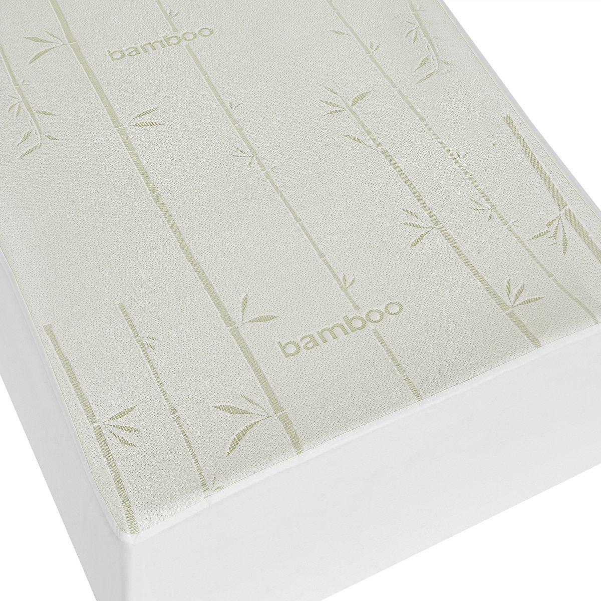 Waterproof Antibacterial Hypoallergenic Bamboo Mattress Protector