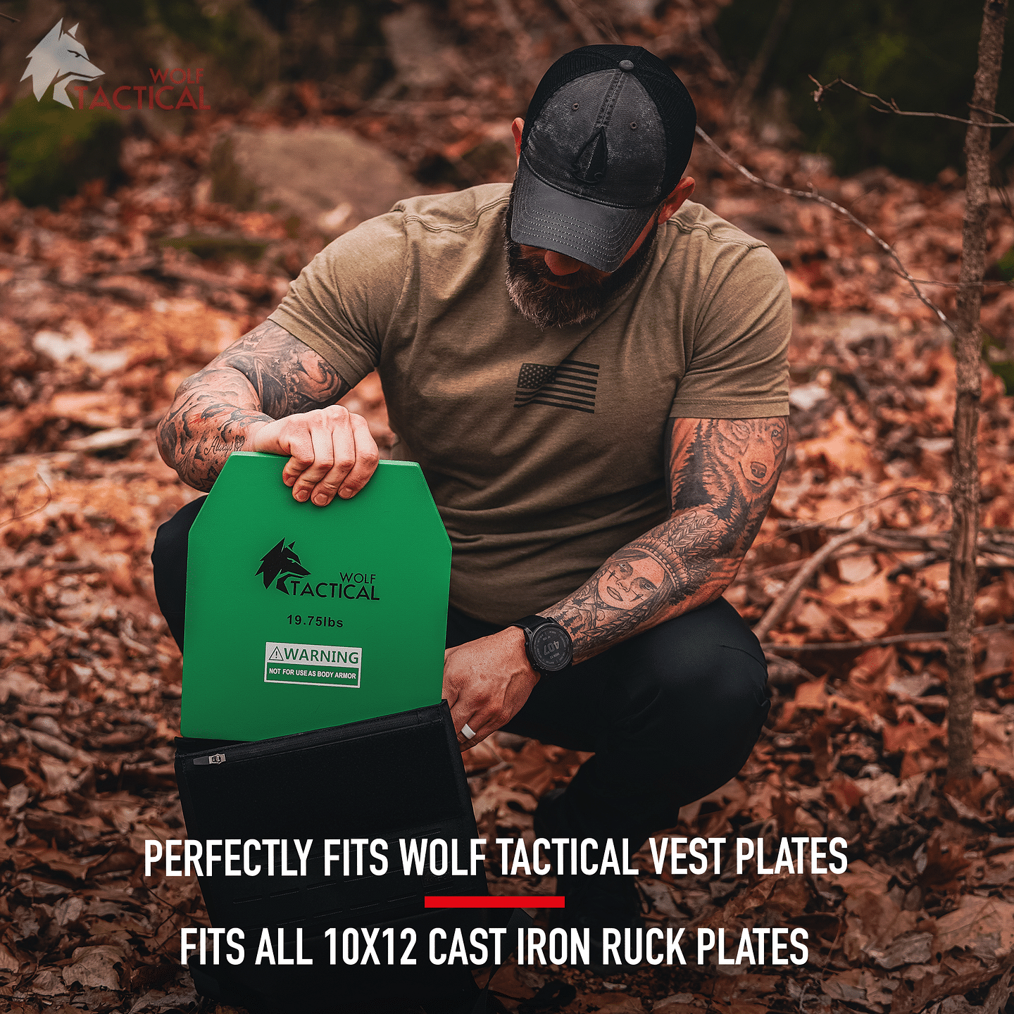 Weighted Rucking Backpack Plate Carrier