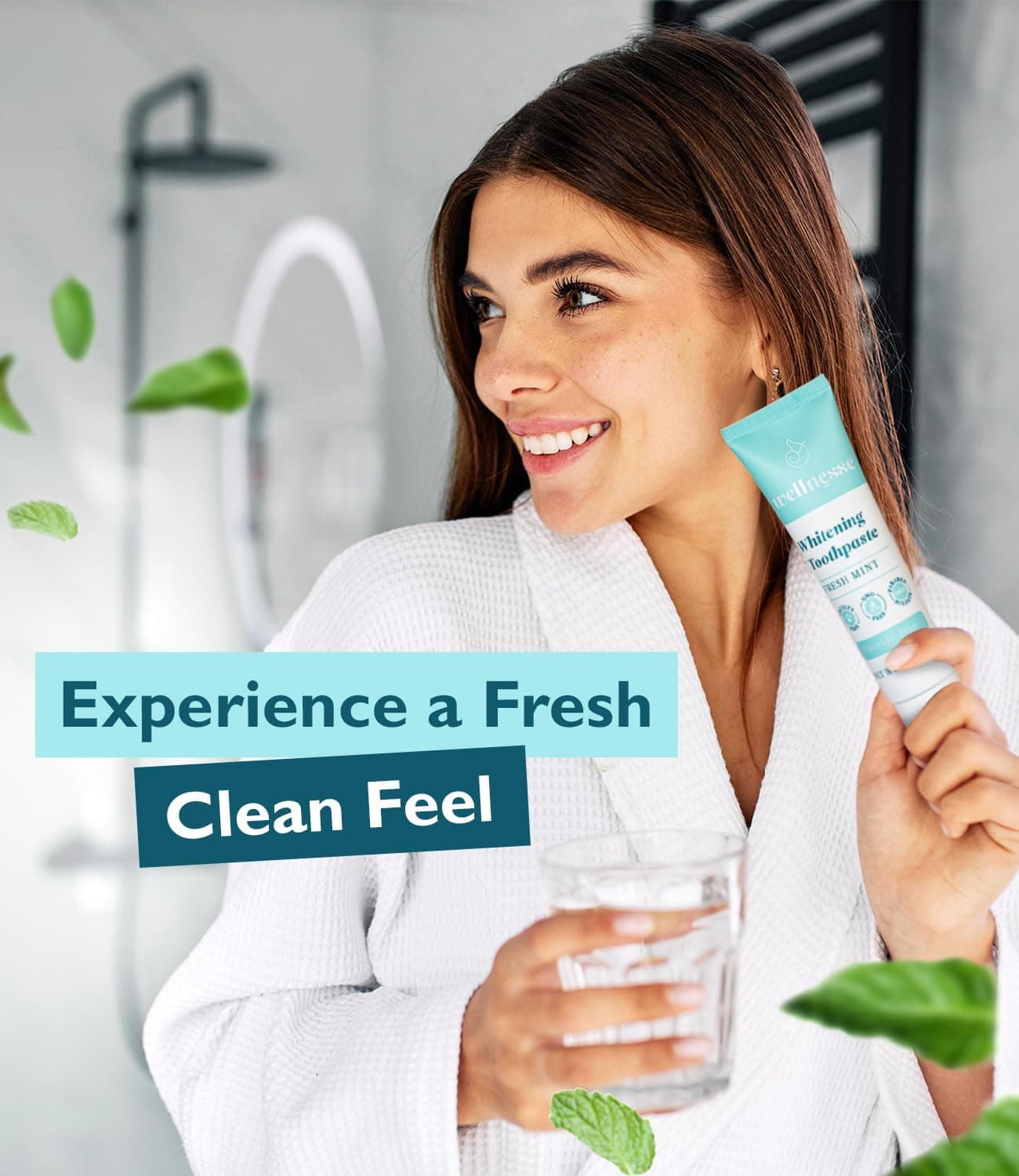 Wellnesse Whitening Hydroxyapatite Toothpaste with Xylitol - Remineralizing and Sensitivity Relief - Fluoride Free Toothpaste w/Natural Ingredients - Remineralization Natural Toothpaste 4 Ounce (Pack of 1) Whitening