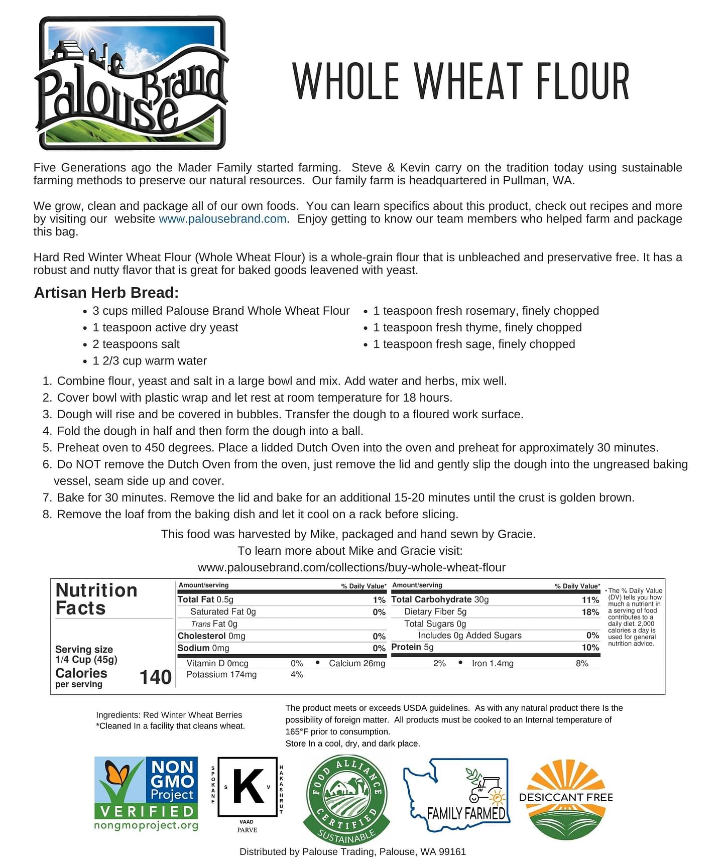 Whole Wheat Flour | 3 LB