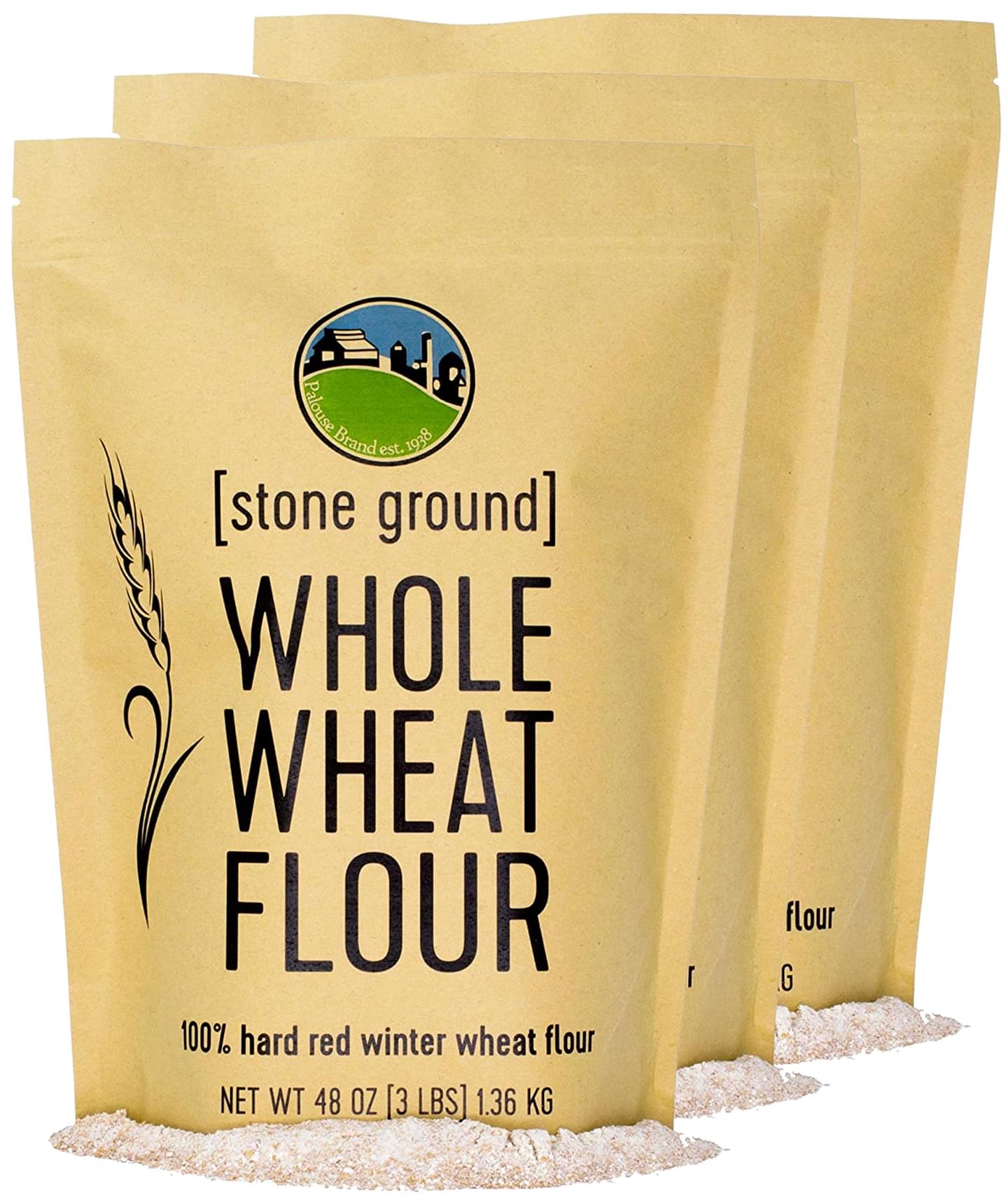 Whole Wheat Stone Ground Flour Pack | 9 LBS