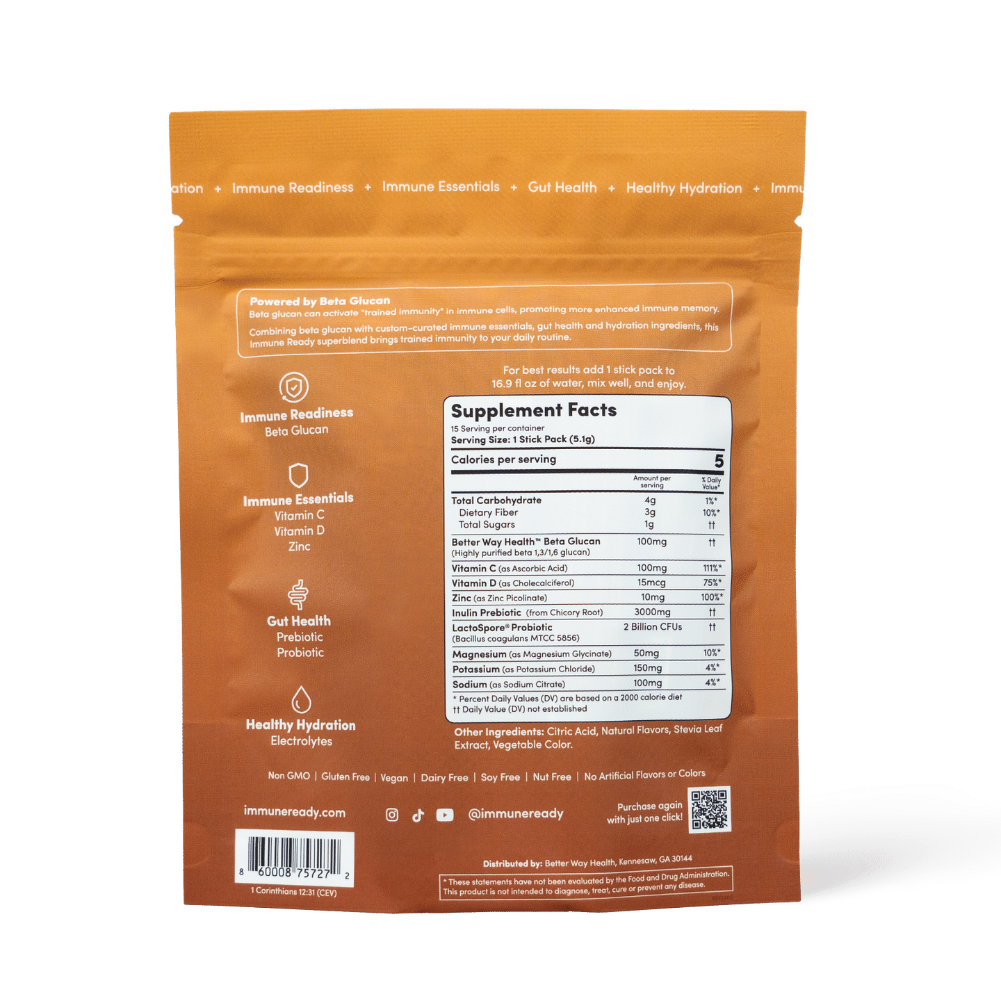 | Wholesale | Immune Ready™ Drink Mix