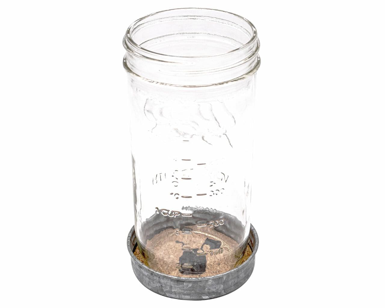 Wide Mouth Galvanized Vintage Reproduction Drink Coasters - 4 Pack